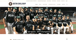 Desktop Screenshot of bostonparkleague.org